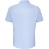imageMens Linen Shirts Button Down Casual Shirts Short Sleeve Beach Summer Tops with PocketSky Blue