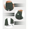 imageWomens Flare Yoga Pants with Pockets High Waist Casual Bell Bottom Bootcut LeggingsDark Green