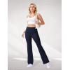 imageWomens High Waist Flared Yoga Pants Casual Bootcut Workout Leggings Tummy ControlNavy