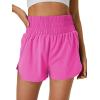 imageWomens Running Shorts 2 in 1 High Waisted Workout Shorts with Liner Shorts PocketPink