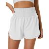 imageWomens Running Shorts 2 in 1 High Waisted Workout Shorts with Liner Shorts PocketWhite