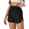 imageWomens Running Shorts 2 in 1 High Waisted Workout Shorts with Liner Shorts PocketBlack