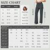 imageWomens High Waist Bootcut Dress Work Pants Zipup Flap Pockets Casual Business Trousers Stretchy Office SlacksDark Grey