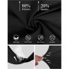 imageWomens High Waist Dress Work Pants Stretchy Straight Leg Casual Pants Business Office TrousersBlack