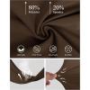 imageWomens High Waist Dress Work Pants Stretchy Straight Leg Casual Pants Business Office TrousersBrown