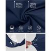 imageWomens High Waist Dress Work Pants Stretchy Straight Leg Casual Pants Business Office TrousersNavy Blue
