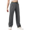 imageWomens Athletic Hiking Pants Lightweight Quick Dry Water Resistant Elastic Waist Cargo Pants with Zipper PocketsGrey