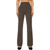 imageWomens High Waist Dress Work Pants Stretchy Straight Leg Casual Pants Business Office TrousersBrown
