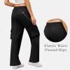 imageCargo Pants for Women Baggy Lightweight High Waisted Hiking Pants for Travel CasualBlack