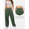 imageCargo Pants for Women Baggy Lightweight High Waisted Hiking Pants for Travel CasualGreen