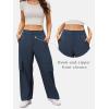 imageCargo Pants for Women Baggy Lightweight High Waisted Hiking Pants for Travel CasualNavy
