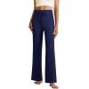 imageYoga Pants Women Flared High Waisted Stretch Drawstring Causal Work Pant Workout Gym with PocketsNavy