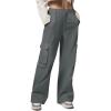 imageCargo Pants for Women Baggy Lightweight High Waisted Hiking Pants for Travel CasualGrey