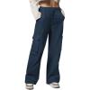 imageCargo Pants for Women Baggy Lightweight High Waisted Hiking Pants for Travel CasualNavy