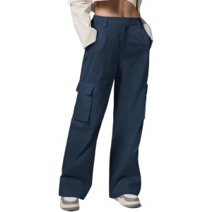imageCargo Pants for Women Baggy Lightweight High Waisted Hiking Pants for Travel CasualNavy