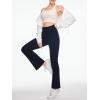 imageWomens Flare Yoga Pants High Waisted Bootcut Yoga Leggings Tummy Control Gym Workout Active Pants with PocketsNavy Blue