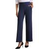 imageWomens High Waisted Work Suit Wide Leg Pants Side Zipper Pocket Casual Business Dress PantsNavy