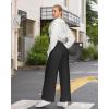 imageWide Leg Sweatpants for Women High Waisted Baggy Sweat Track Pants Drawstring Casual Lounge Pants with PocketsBlack