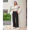 imageWide Leg Sweatpants for Women High Waisted Baggy Sweat Track Pants Drawstring Casual Lounge Pants with PocketsBlack