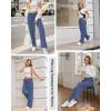 imageWide Leg Sweatpants for Women High Waisted Baggy Sweat Track Pants Drawstring Casual Lounge Pants with PocketsNavy Blue