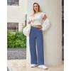 imageWide Leg Sweatpants for Women High Waisted Baggy Sweat Track Pants Drawstring Casual Lounge Pants with PocketsNavy Blue