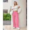 imageWide Leg Sweatpants for Women High Waisted Baggy Sweat Track Pants Drawstring Casual Lounge Pants with PocketsPink