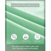 image:imageButton Down Linen Shirts for Men Short Sleeves Cotton Casual Shirt with Pockets for Summer BeachGreen1