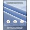 image:imageButton Down Linen Shirts for Men Short Sleeves Cotton Casual Shirt with Pockets for Summer BeachSky Blue1