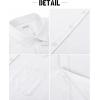 image:imageButton Down Linen Shirts for Men Short Sleeves Cotton Casual Shirt with Pockets for Summer BeachWhite1