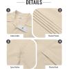 image:imageGuayabera Shirts for Men Linen Button Down Short Sleeves Shirt Casual Summer Cuban Vacation Beach Tops0beige