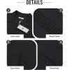image:imageGuayabera Shirts for Men Linen Button Down Short Sleeves Shirt Casual Summer Cuban Vacation Beach Tops0black