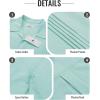 image:imageGuayabera Shirts for Men Linen Button Down Short Sleeves Shirt Casual Summer Cuban Vacation Beach Tops0mint Blue