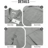 image:imageGuayabera Shirts for Men Linen Button Down Short Sleeves Shirt Casual Summer Cuban Vacation Beach Tops2grey