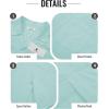 image:imageGuayabera Shirts for Men Linen Button Down Short Sleeves Shirt Casual Summer Cuban Vacation Beach Tops2mint Blue