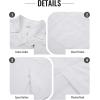image:imageGuayabera Shirts for Men Linen Button Down Short Sleeves Shirt Casual Summer Cuban Vacation Beach Tops2white